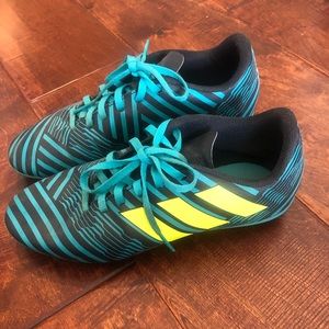 Blue and Yellow Addis’s Soccer Cleats